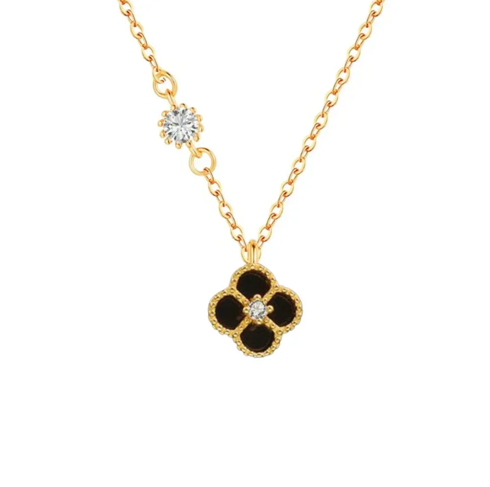SINGLE CLOVER NECKLACE | 925 STERLING SILVER