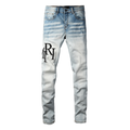 Amr Staggered Gradient Blue Jeans