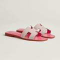 it girl two tone pink sandals