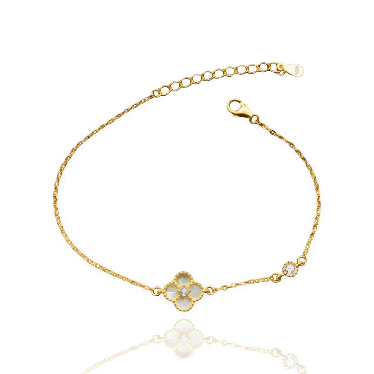 SINGLE CLOVER BRACELET | 925 STERLING SILVER