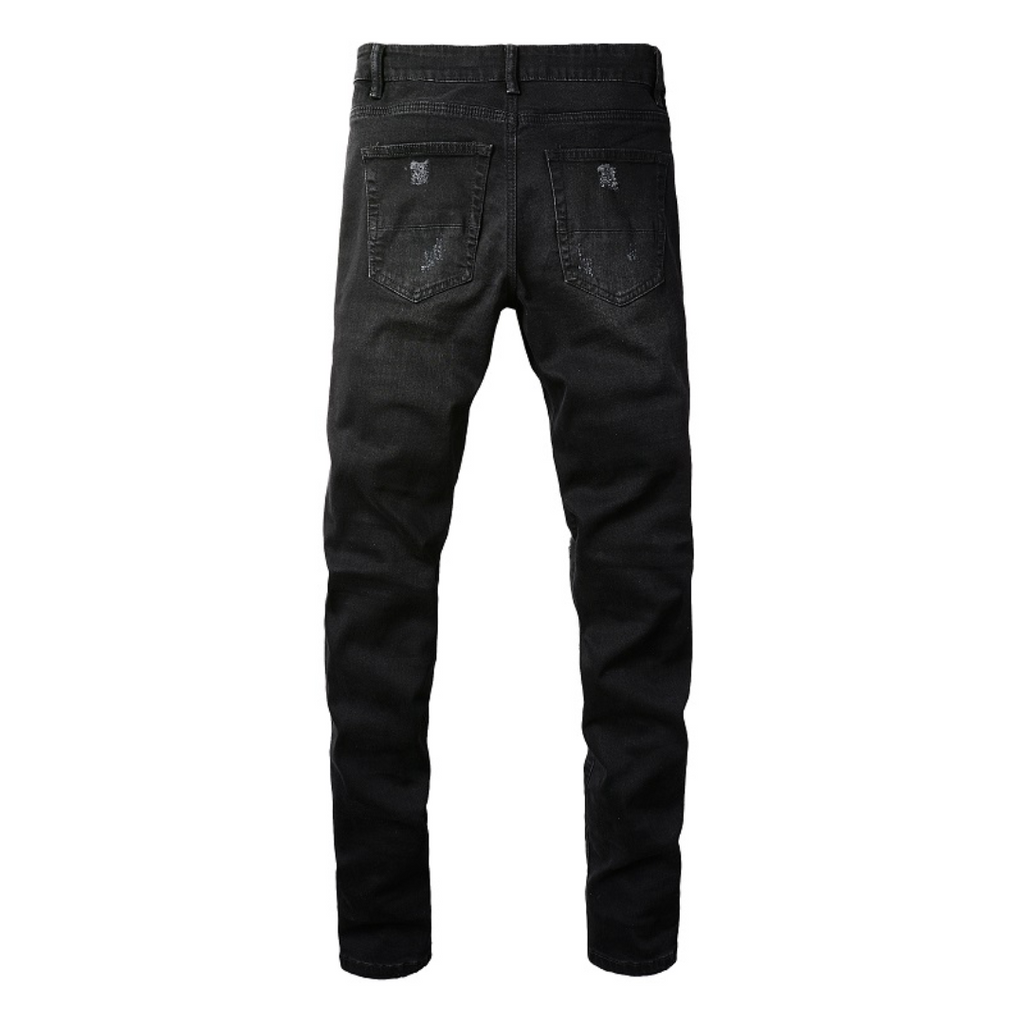 Amr Zebra Bandana Black Jeans