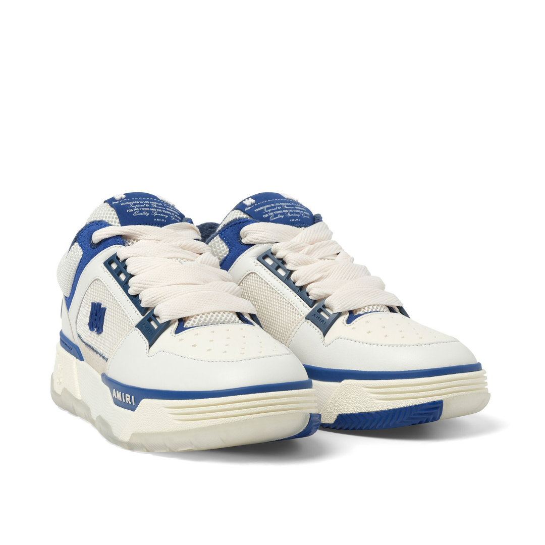 M.A. Panelled White Blue