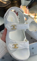 white strap sandals