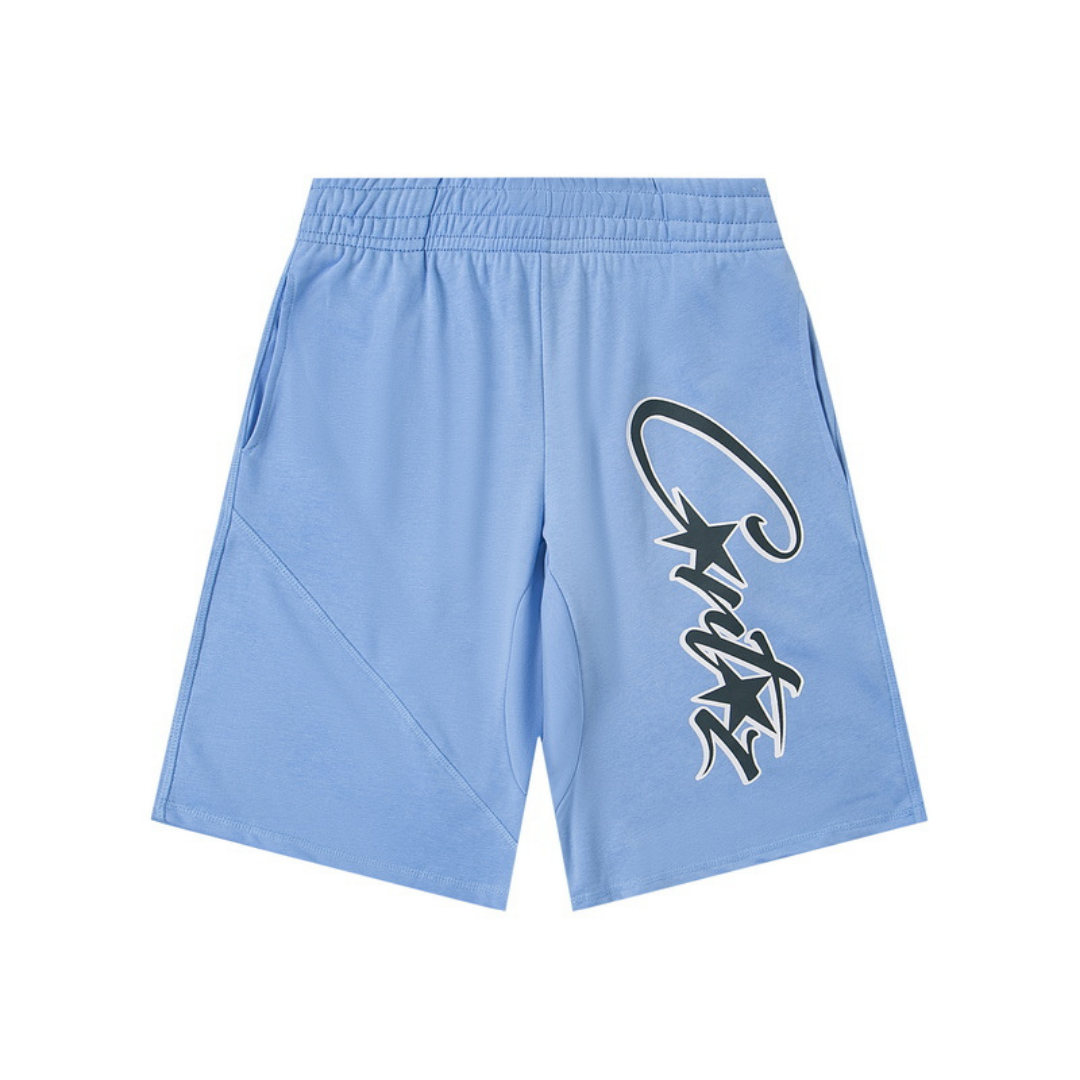 Beherrscht die Welt himmelblaue Shorts