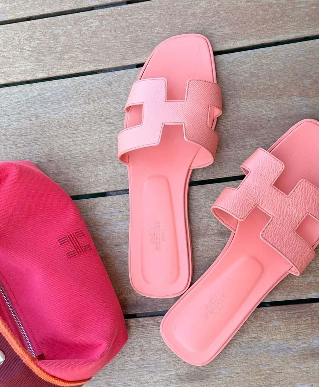 it girl pink coral sandals