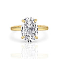 OVAL DIAMOND RING | 925 STERLING SILVER