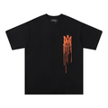 Amr Paint Drip AM Black T-shirt