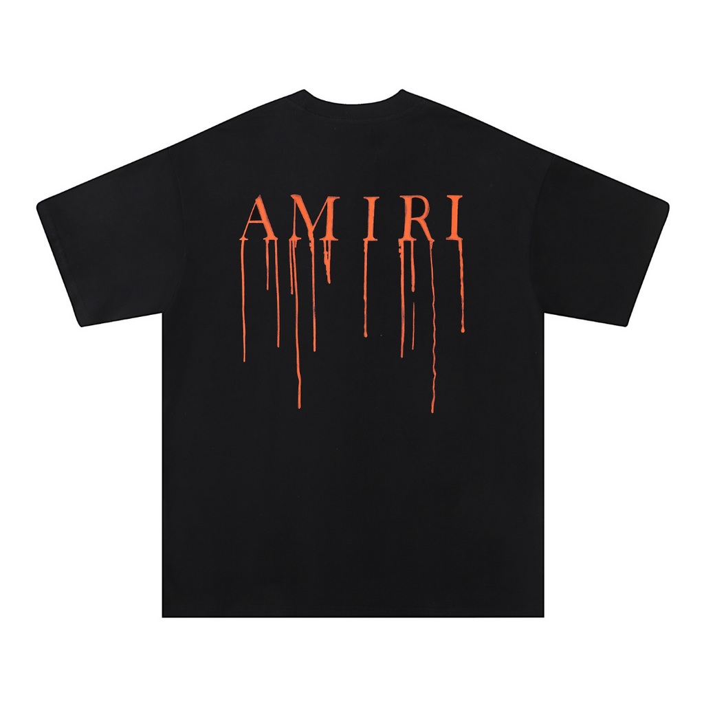Amr Paint Drip AM Black T-shirt