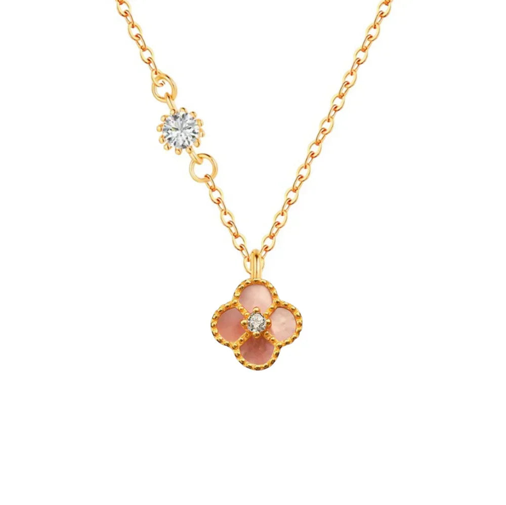 SINGLE CLOVER NECKLACE | 925 STERLING SILVER