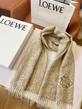 PATTERN SCARF BEIGE