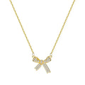 Bow Diamond Necklace