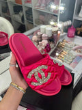 hot pink sandals