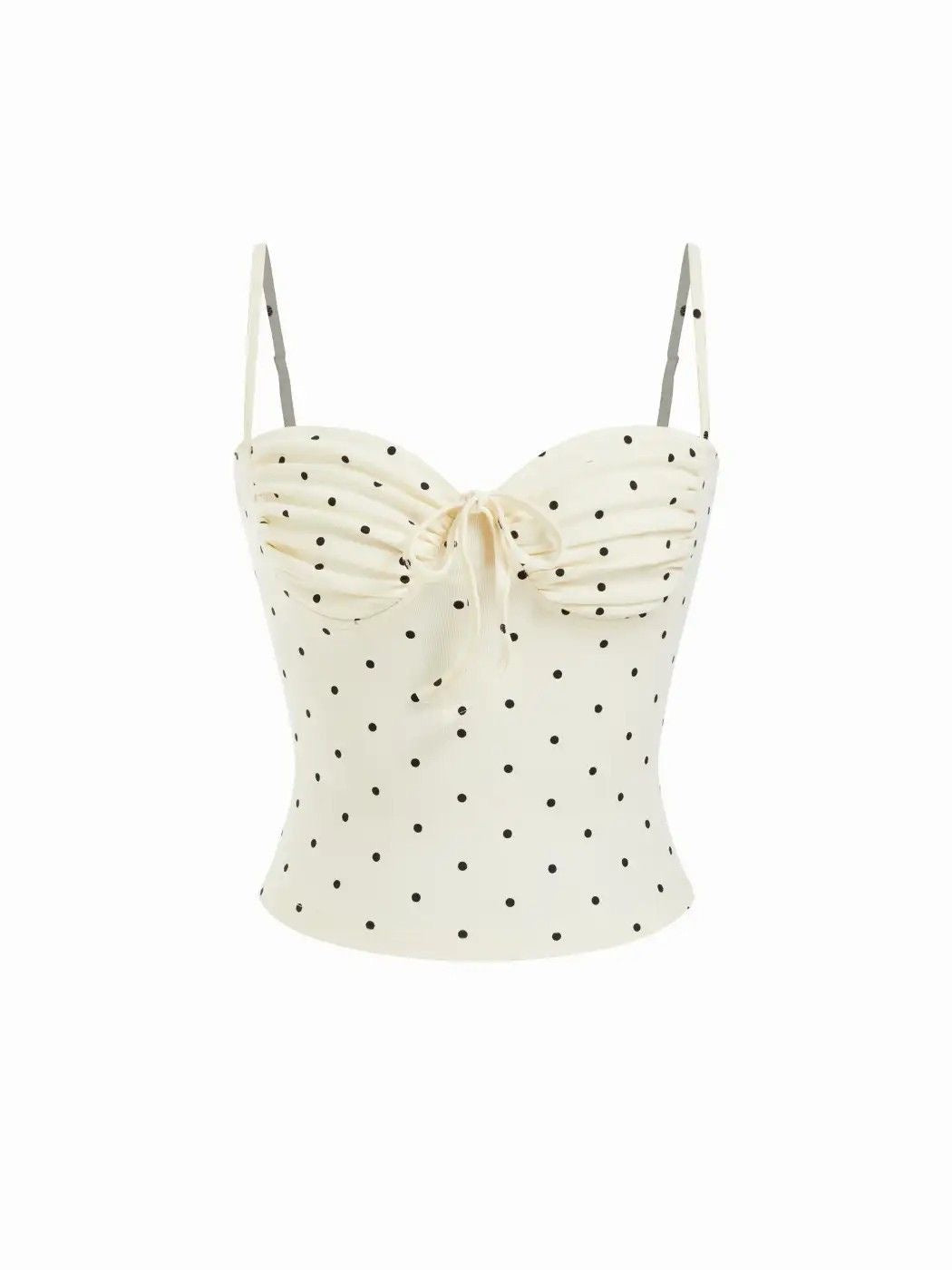 WHITE POLKA DOT TOP
