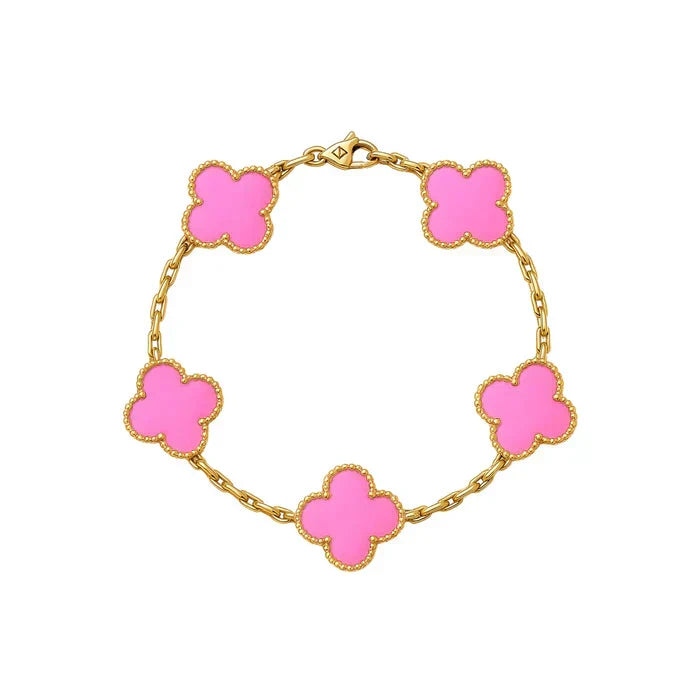 'Cleef' Clover Bracelet - Mulitcolour