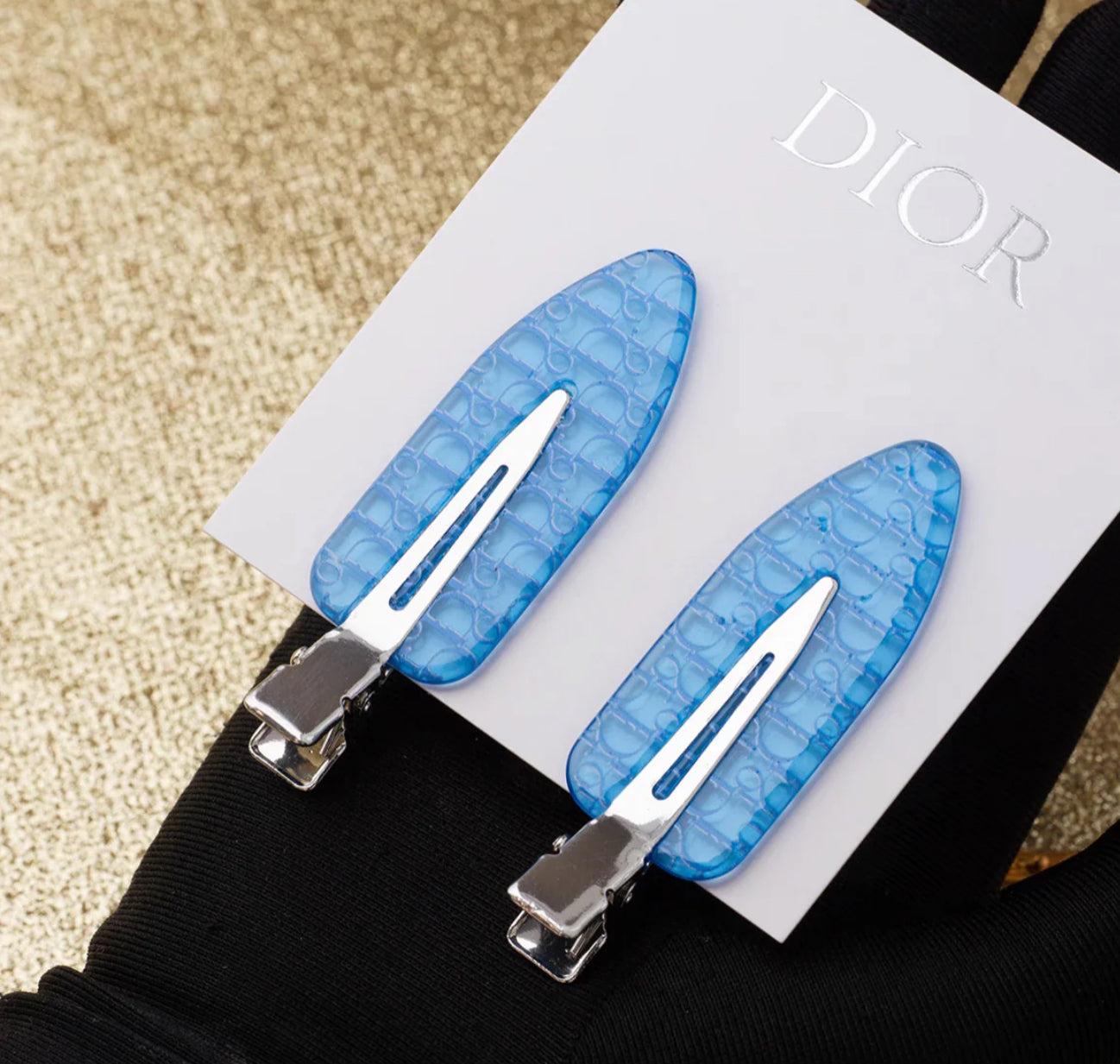 BLUE HAIR CLIPS