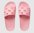 Pink rubber slides