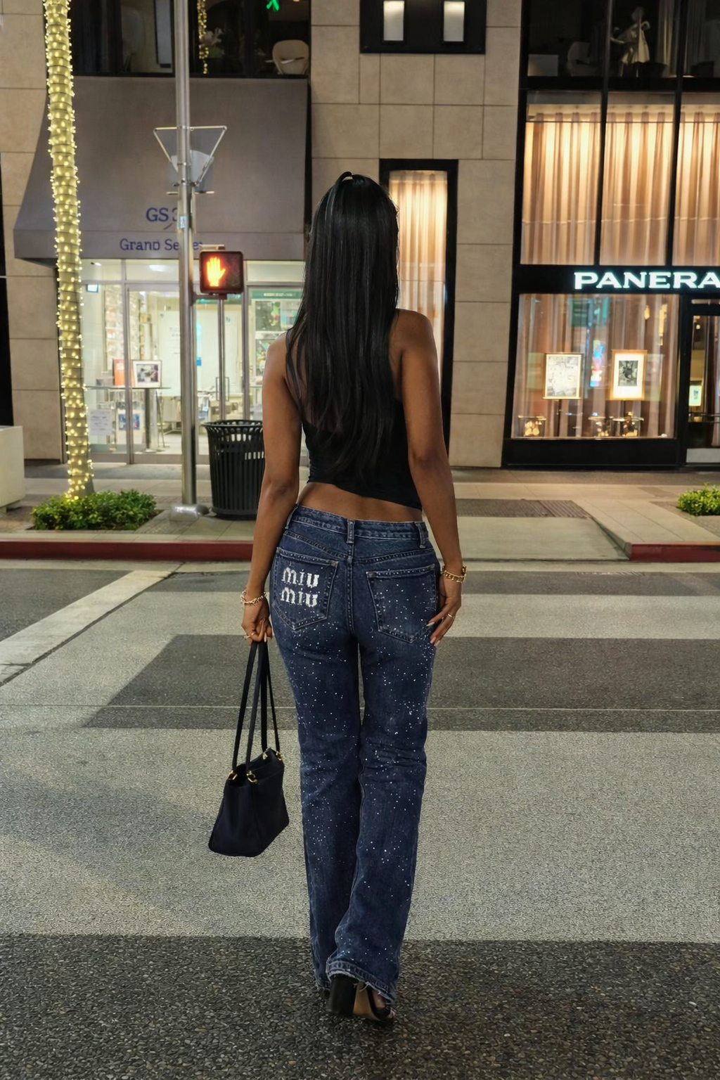 MIUE GLITTER JEANS
