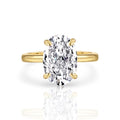 Oval Diamond Ring | 925 Sterling Silver