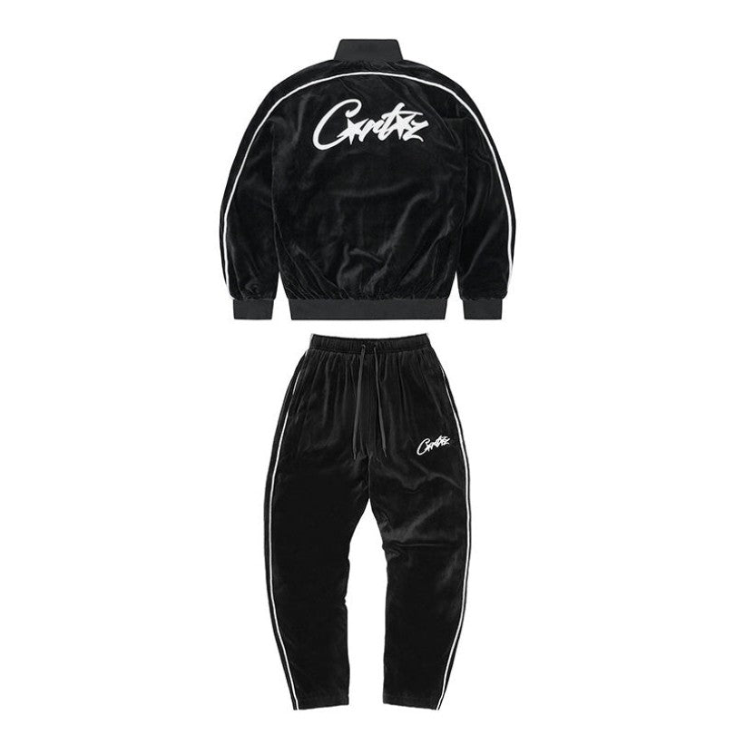 Noir Velour Tracksuit CT002